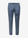 ONLY & SONS Modré pánske chino nohavice s plátnom ONLY & SONS Mark