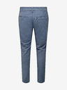 ONLY & SONS Modré pánske chino nohavice s plátnom ONLY & SONS Mark