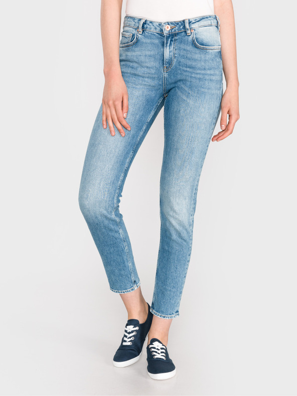 Scotch & Soda Modré dámske džínsy slim fit Scotch & Soda