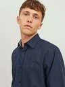 Jack & Jones Tmavomodrá pánska košeľa Jack & Jones Label