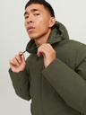 Jack & Jones Pánska zimná bunda Jack & Jones Keen v khaki farbe