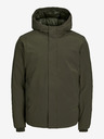 Jack & Jones Pánska zimná bunda Jack & Jones Keen v khaki farbe