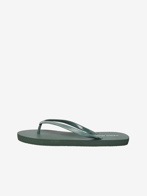 Vero Moda Tmavozelené žabky VERO MODA Siw