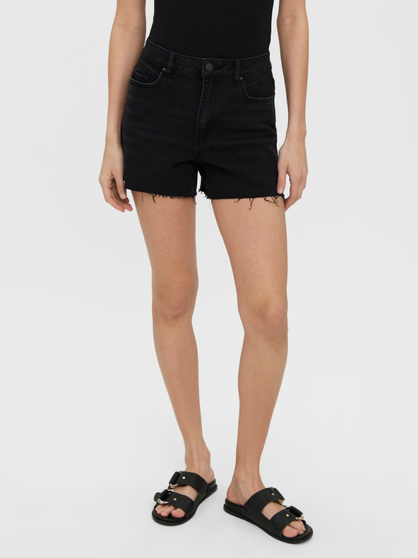 Vero Moda Čierne džínsové šortky VERO MODA Brenda