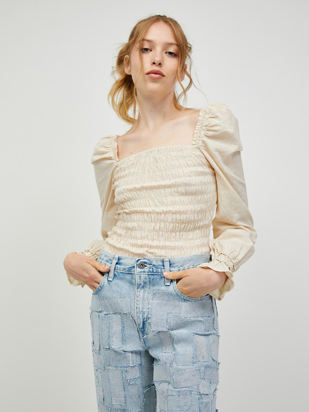 Vero Moda Krémová blúzka VERO MODA Doro