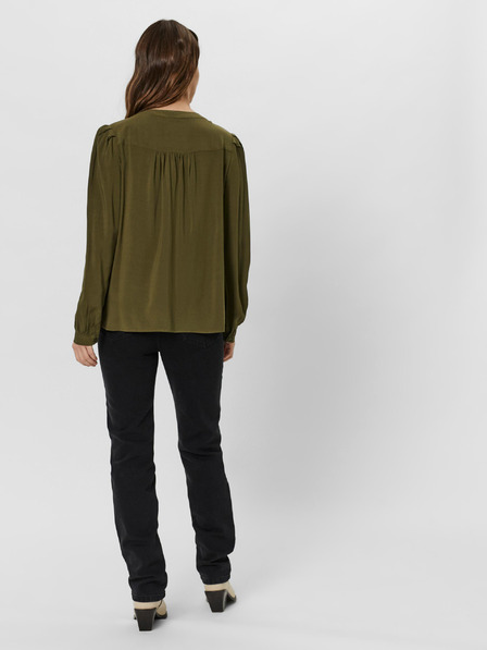 Vero Moda Khaki blúzka VERO MODA Nads