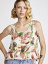Vero Moda Krémový kvetinový top VERO MODA Easy