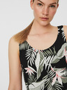 Vero Moda Čierny kvetinový top VERO MODA Easy
