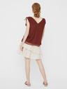 Vero Moda Hnedý voľný top VERO MODA Penelope