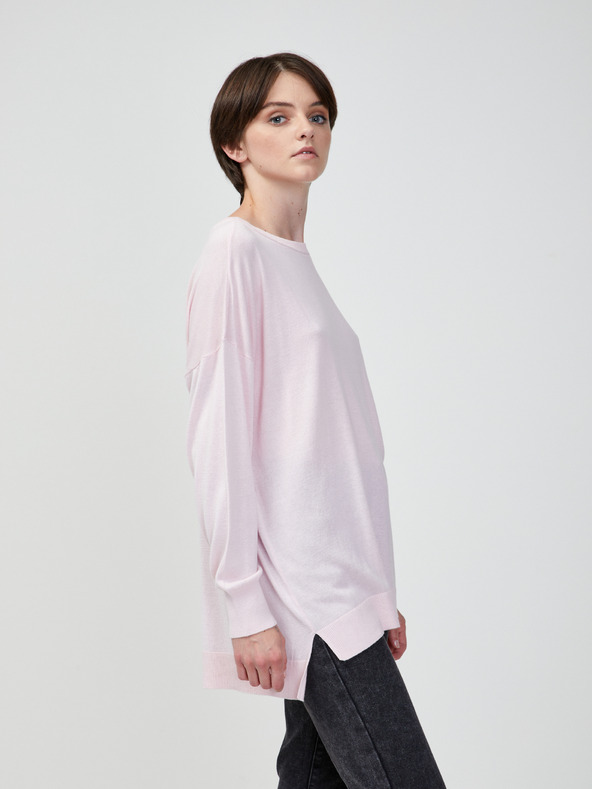 Vero Moda Ružový sveter VERO MODA Jennifer
