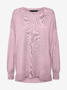 Vero Moda Ružový sveter VERO MODA Jennifer