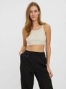 Vero Moda Krémový rebrovaný top VERO MODA Fibly