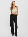 Vero Moda Krémový rebrovaný top VERO MODA Fibly