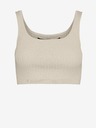 Vero Moda Krémový rebrovaný top VERO MODA Fibly