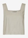 Vero Moda Béžové voľné skrátené tielko VERO MODA Josie