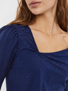 Vero Moda Modré asymetrické tričko VERO MODA Panda