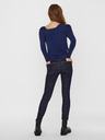 Vero Moda Modré asymetrické tričko VERO MODA Panda