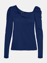 Vero Moda Modré asymetrické tričko VERO MODA Panda