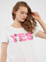 Vero Moda Biele dámske tričko VERO MODA Uda