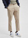 SELECTED Béžové chino nohavice Selected Homme