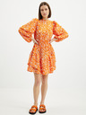 Vero Moda Oranžové vzorované šaty VERO MODA Daisy