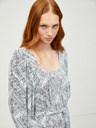 Vero Moda Čiernobiele vzorované maxi šaty VERO MODA Peace