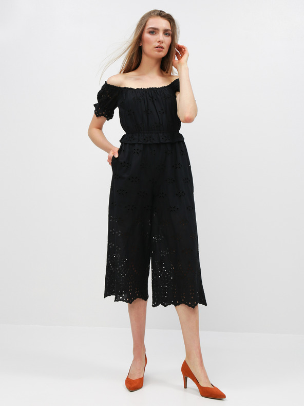 Miss Selfridge Miss Selfridge Čierny overal s madeirou