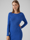 Vero Moda VERO MODA Glory modré dámske šaty so svetrom bez rukávov