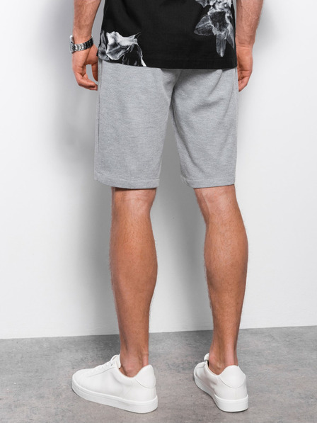 Ombre Clothing Svetlošedé pánske šortky Ombre Clothing