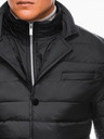 Ombre Clothing Pánska zimná bunda C445 - čierna