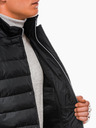 Ombre Clothing Pánska zimná bunda C445 - čierna