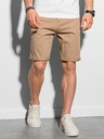 Ombre Clothing Béžové pánske ležérne šortky Ombre Clothing W303