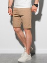 Ombre Clothing Béžové pánske ležérne šortky Ombre Clothing W303