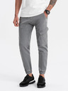 Ombre Clothing Šedé pánske cargo nohavice Ombre Oblečenie