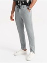 Ombre Clothing Svetlošedé pánske nohavice Ombre Oblečenie