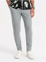 Ombre Clothing Svetlošedé pánske nohavice Ombre Oblečenie