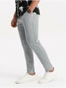Ombre Clothing Svetlošedé pánske nohavice Ombre Oblečenie