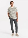Ombre Clothing Šedé pánske nohavice Ombre Oblečenie