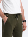 Ombre Clothing Khaki pánske tepláky Ombre Oblečenie