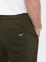Ombre Clothing Khaki pánske tepláky Ombre Oblečenie