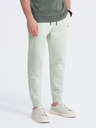 Ombre Clothing Svetlozelená pánska základná tepláková súprava Ombre Clothing