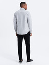 Ombre Clothing Svetlošedé pánske tričko Ombre Oblečenie