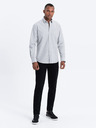 Ombre Clothing Svetlošedé pánske tričko Ombre Oblečenie