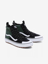 Vans Zeleno-čierne pánske členkové tenisky so semišovými detailmi VANS SK8-Hi