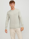 Jack & Jones Béžový pánsky vlnený sveter Jack & Jones Mark