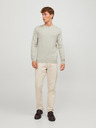 Jack & Jones Béžový pánsky vlnený sveter Jack & Jones Mark