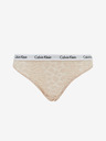 Calvin Klein Underwear	 Béžové čipkované nohavičky Calvin Klein Spodná bielizeň