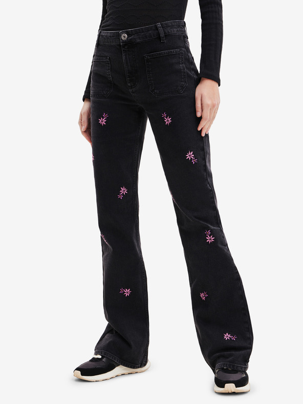 Desigual Čierne dámske džínsy Desigual Vidin