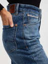 Pepe Jeans Modré dámske rozšírené džínsy Pepe Jeans Robyn Selvedge DK
