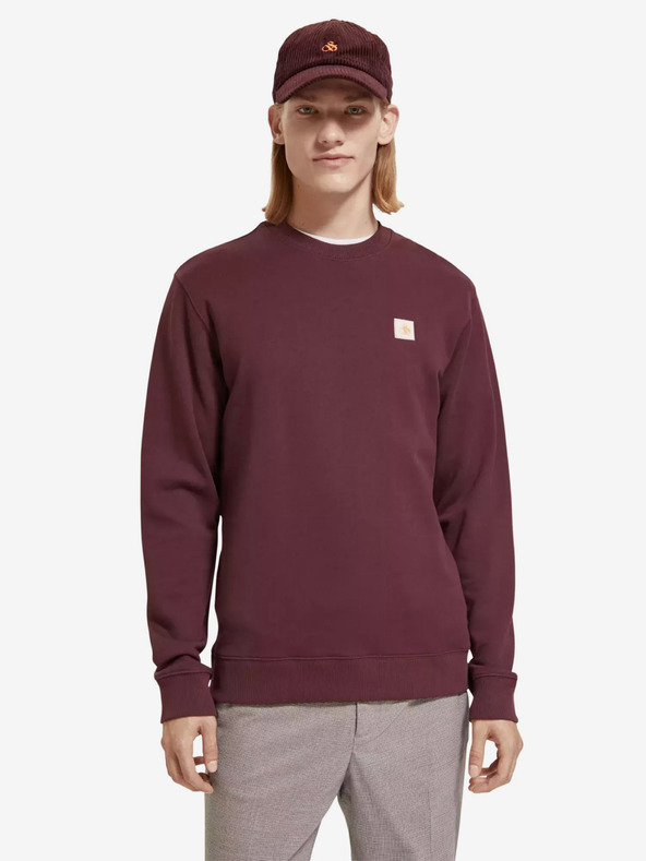 Scotch & Soda Vínová pánska mikina Scotch & Soda
